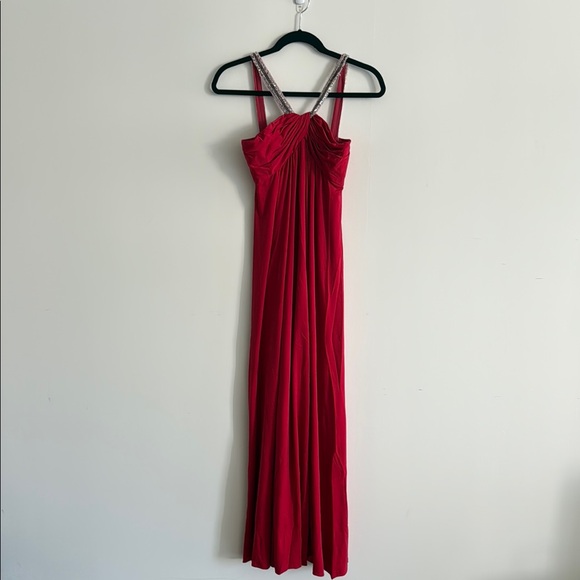 Vintage Elegant Red Evening Gown - Picture 1 of 12